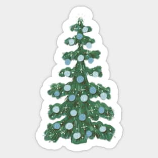 christmas blues Sticker